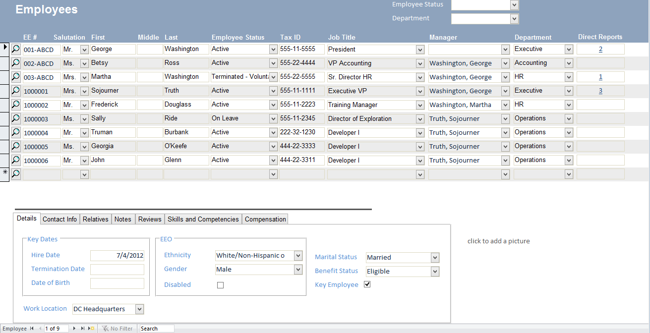 Orders Management Database Template