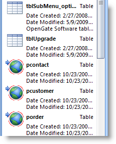 Microsoft Access Linked Tables